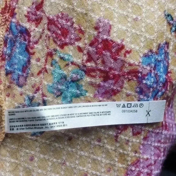 Free People The Perfect Floral Fit and Flare Mini Size XS Tropical Beachy - Picture 7 of 7